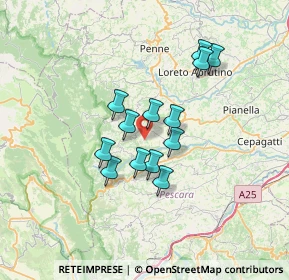 Mappa Contrada Pastini, 65010 Civitella Casanova PE, Italia (5.53692)