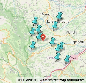 Mappa Contrada Pastini, 65010 Civitella Casanova PE, Italia (6.46143)