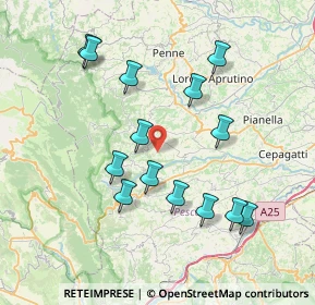 Mappa Contrada Pastini, 65010 Civitella Casanova PE, Italia (7.90357)