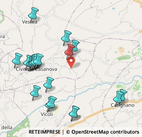 Mappa Contrada Pastini, 65010 Civitella Casanova PE, Italia (2.455)