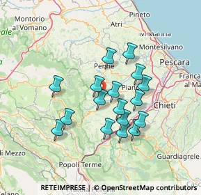 Mappa Contrada Pastini, 65010 Civitella Casanova PE, Italia (12.27176)