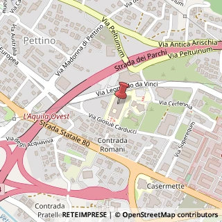 Mappa Via Leonardo da Vinci, 8, 67100 L'Aquila, L'Aquila (Abruzzo)