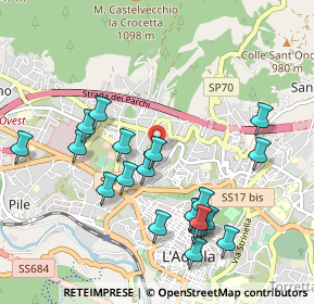 Mappa Via Colle Pretara, 67100 L'Aquila AQ, Italia (1.0975)