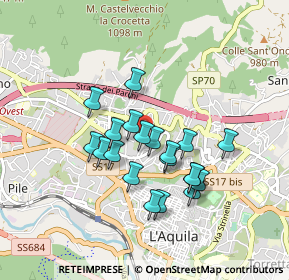 Mappa Via Colle Pretara, 67100 L'Aquila AQ, Italia (0.7525)