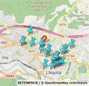 Mappa Via Colle Pretara, 67100 L'Aquila AQ, Italia (0.955)