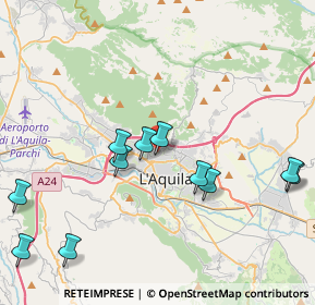 Mappa Via Colle Pretara, 67100 L'Aquila AQ, Italia (4.71636)