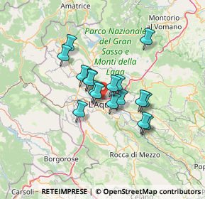 Mappa Via Colle Pretara, 67100 L'Aquila AQ, Italia (9.94647)