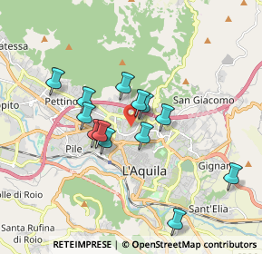 Mappa Via Colle Pretara, 67100 L'Aquila AQ, Italia (1.56077)