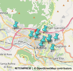 Mappa Via Colle Pretara, 67100 L'Aquila AQ, Italia (1.37909)