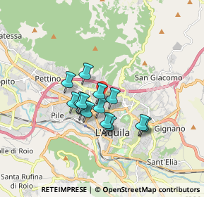 Mappa Via Colle Pretara, 67100 L'Aquila AQ, Italia (1.27071)