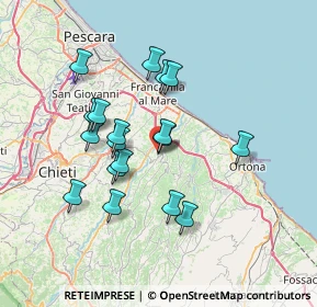 Mappa Via Costa della Forma, 66010 Miglianico CH, Italia (6.56111)