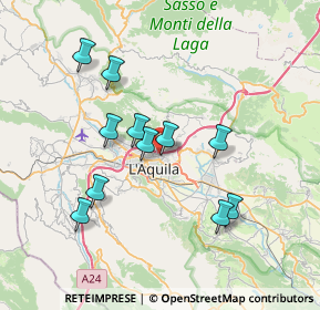 Mappa Via Angelo Colagrande, 67100 L'Aquila AQ, Italia (7.02636)