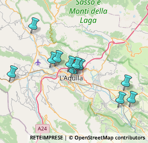 Mappa Via Angelo Colagrande, 67100 L'Aquila AQ, Italia (7.27636)