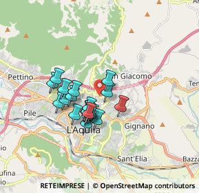 Mappa Via Angelo Colagrande, 67100 L'Aquila AQ, Italia (1.34263)