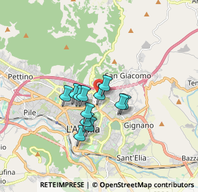 Mappa Via Angelo Colagrande, 67100 L'Aquila AQ, Italia (1.21833)