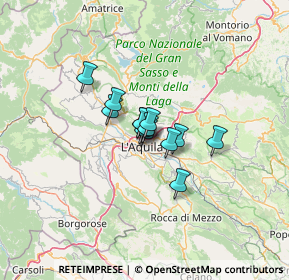 Mappa Via Angelo Colagrande, 67100 L'Aquila AQ, Italia (6.78385)