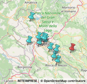 Mappa Via Angelo Colagrande, 67100 L'Aquila AQ, Italia (10.22833)