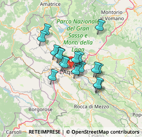 Mappa Via Angelo Colagrande, 67100 L'Aquila AQ, Italia (9.93882)