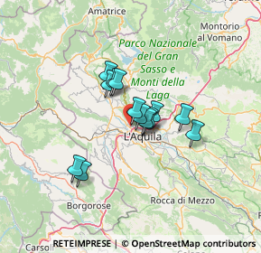 Mappa Via Lussemburgo, 67100 L'Aquila AQ, Italia (8.96286)