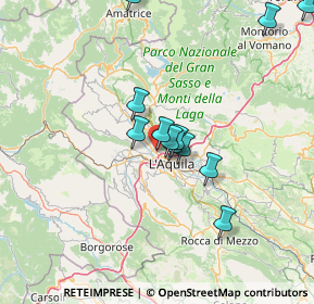 Mappa Via Lussemburgo, 67100 L'Aquila AQ, Italia (13.7075)