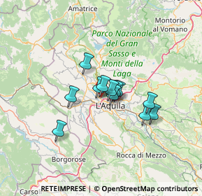 Mappa Via Lussemburgo, 67100 L'Aquila AQ, Italia (9.015)