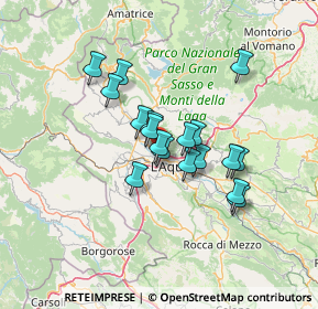 Mappa Via Lussemburgo, 67100 L'Aquila AQ, Italia (10.81833)