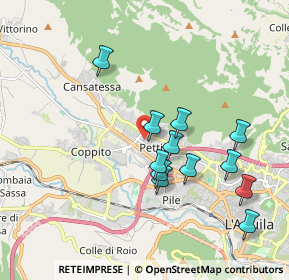 Mappa Via Lussemburgo, 67100 L'Aquila AQ, Italia (1.87667)