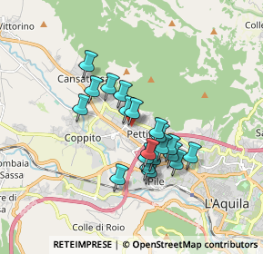 Mappa Via Lussemburgo, 67100 L'Aquila AQ, Italia (1.41)