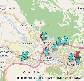 Mappa Via Lussemburgo, 67100 L'Aquila AQ, Italia (2.64667)