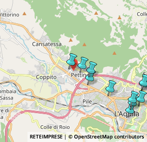 Mappa Via Lussemburgo, 67100 L'Aquila AQ, Italia (2.61182)