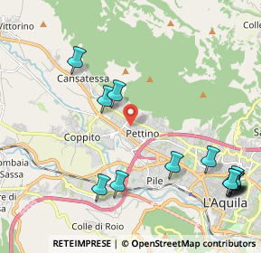 Mappa Via Lussemburgo, 67100 L'Aquila AQ, Italia (2.82231)