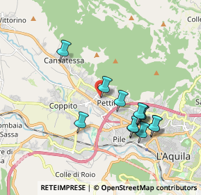 Mappa Via Lussemburgo, 67100 L'Aquila AQ, Italia (1.85917)