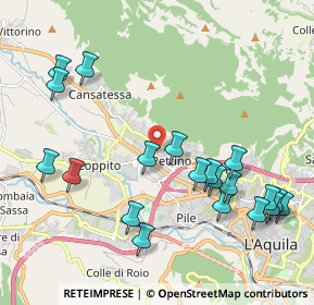 Mappa Via Lussemburgo, 67100 L'Aquila AQ, Italia (2.4535)