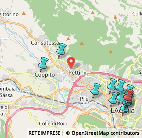 Mappa Via Lussemburgo, 67100 L'Aquila AQ, Italia (3.08692)