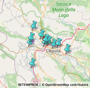 Mappa Via Lussemburgo, 67100 L'Aquila AQ, Italia (4.50636)