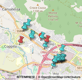 Mappa Via Lussemburgo, 67100 L'Aquila AQ, Italia (1.079)