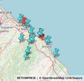 Mappa C.C. Costa Verde, 66026 Ortona CH, Italia (6.49615)
