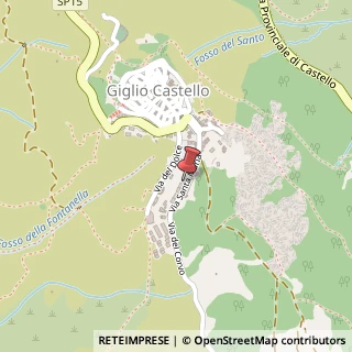 Mappa Via Santa Maria, 13, 58012 Isola del Giglio, Grosseto (Toscana)