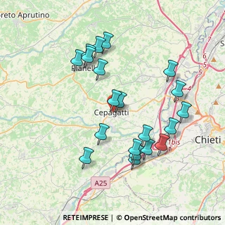 Mappa Via Raffaele D'Ortenzio, 65012 Cepagatti PE, Italia (4.0635)