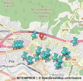 Mappa Via Carlo Confalonieri, 67100 L'Aquila AQ, Italia (1.2445)