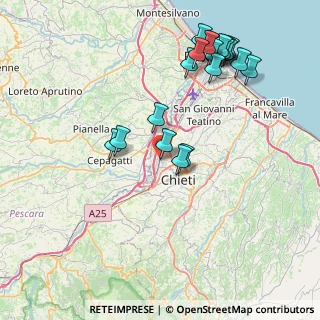 Mappa Via Francesco Paolo Tosti, 66100 Chieti CH, Italia (9.2625)