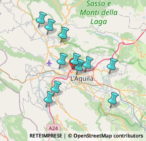 Mappa ROTILIO CENTER, 67100 L'Aquila AQ, Italia (6.72727)