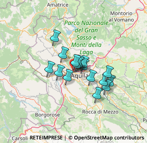 Mappa ROTILIO CENTER, 67100 L'Aquila AQ, Italia (8.80824)