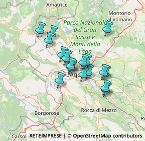 Mappa ROTILIO CENTER, 67100 L'Aquila AQ, Italia (10.69)