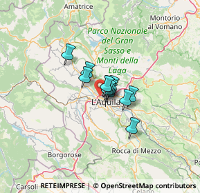 Mappa ROTILIO CENTER, 67100 L'Aquila AQ, Italia (6.37417)