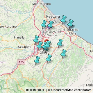 Mappa Strada Villaggio del Fanciullo, 66100 Chieti CH, Italia (6.26143)