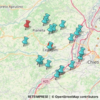 Mappa Via de Felice, 65012 Cepagatti PE, Italia (4.362)