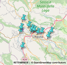 Mappa Via Leonardo da Vinci, 67100 L'Aquila AQ, Italia (4.91083)