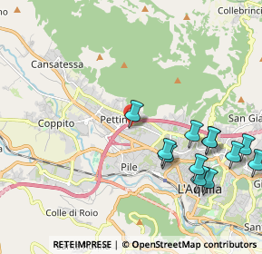 Mappa Via Leonardo da Vinci, 67100 L'Aquila AQ, Italia (2.495)