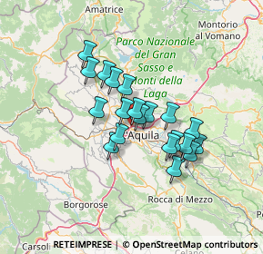 Mappa Via Leonardo da Vinci, 67100 L'Aquila AQ, Italia (10.6155)